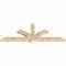 Ekena Millwork Redmond Rough Sawn Timber Gable Bracket, Douglas Fir, 96"W x 36"H x 4"D x 6"F, 9/12 Pitch GBW096X36X0406RED00RDF - alternate 3